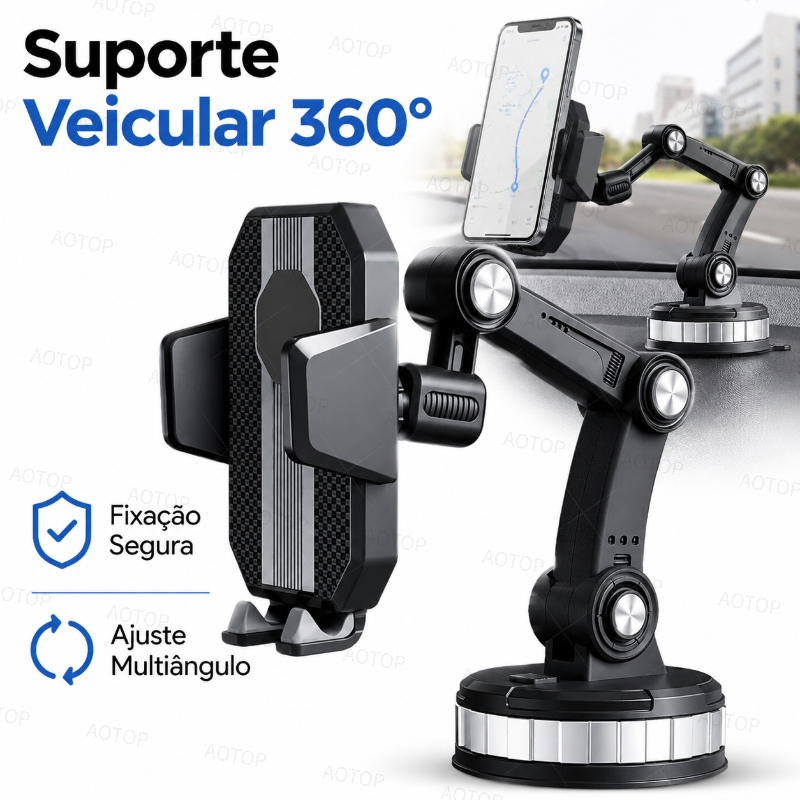 Suporte Veicular Para Celular Carro Articulado Aju