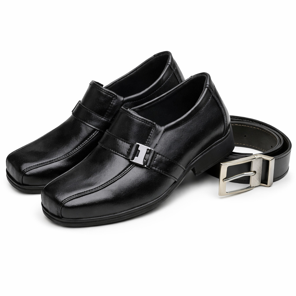 Kit Social Infantil Masculino Sapato Elegante + Ci