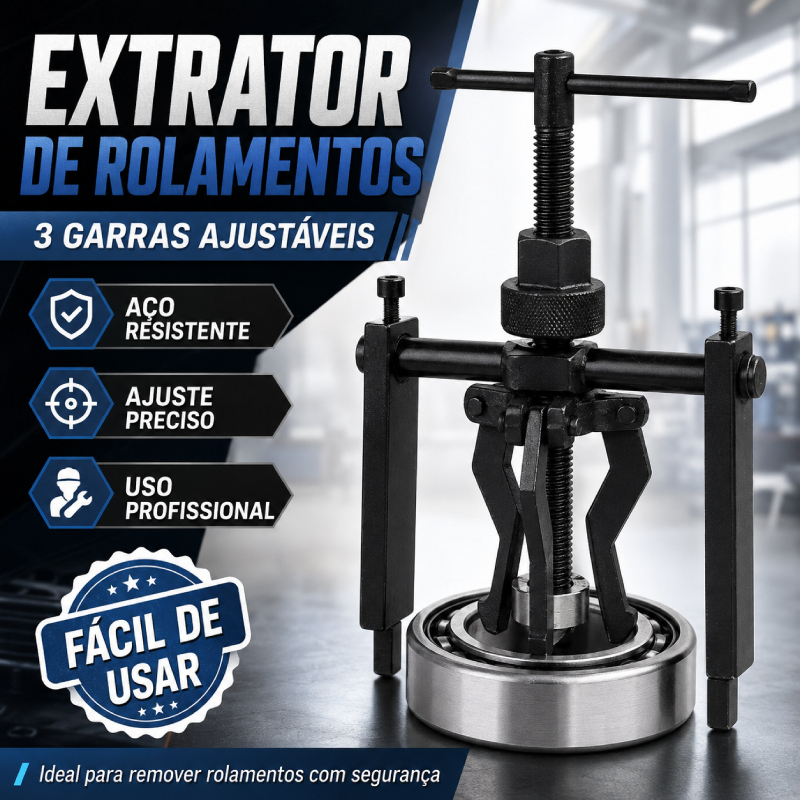 Extrator de Rolamentos Internos 1/2 a 2 com 3 Garr
