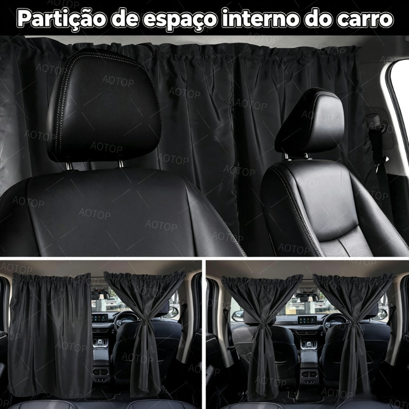 Conjunto de Cortinas para Janelas de Carro para Ba
