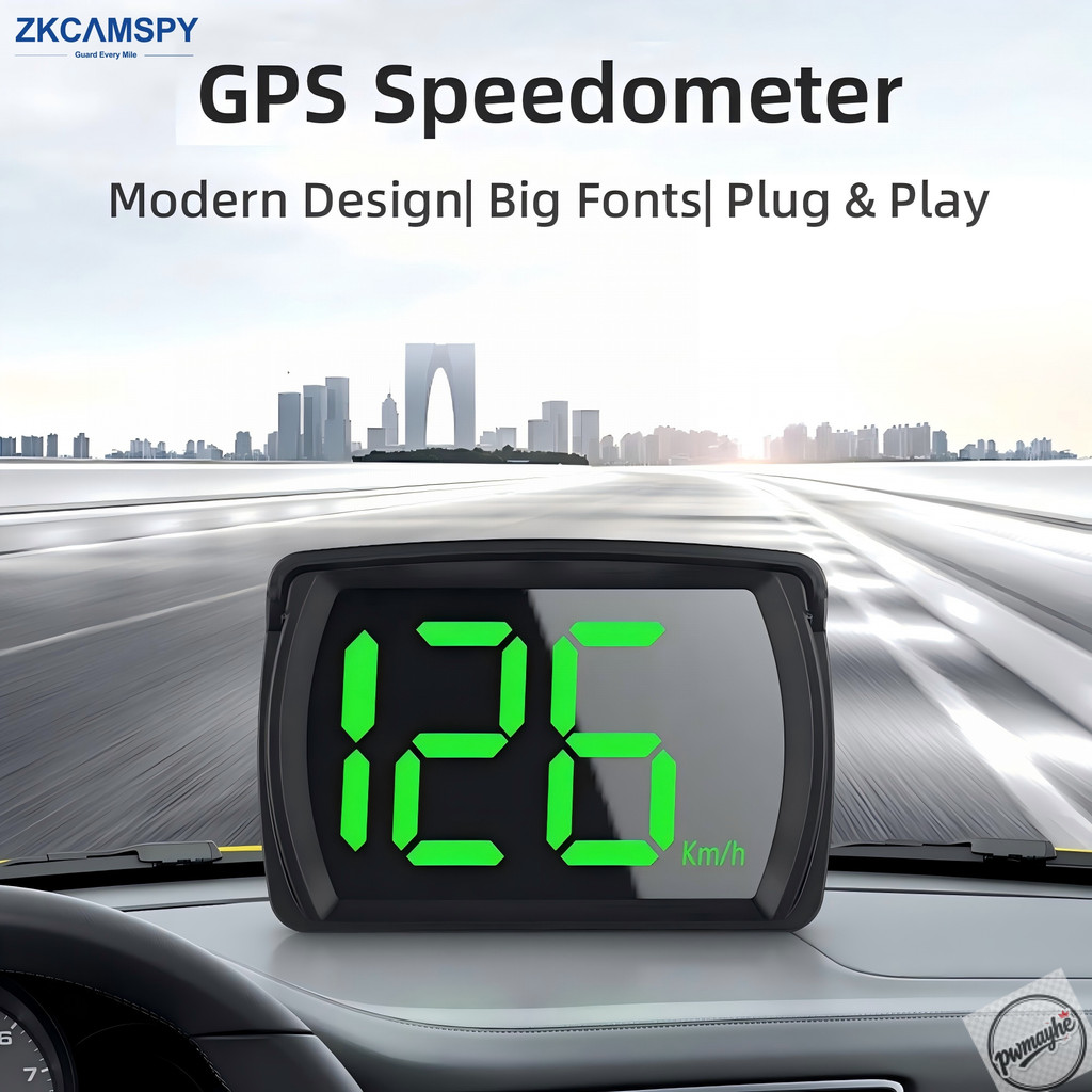 HUD GPS para Carro com Velocímetro Digital e Disp