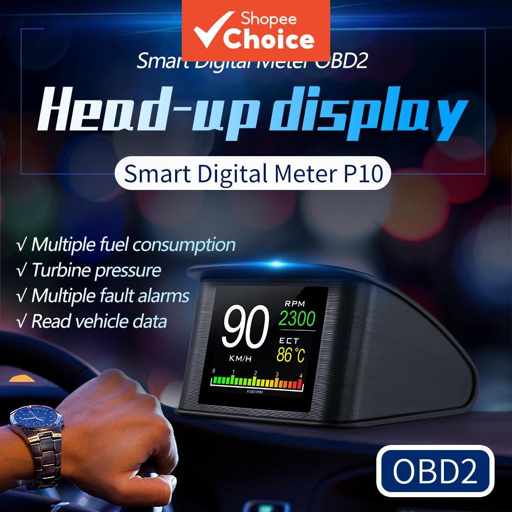 P10 HUD para Carro OBD2 Velocímetro Digital Intel