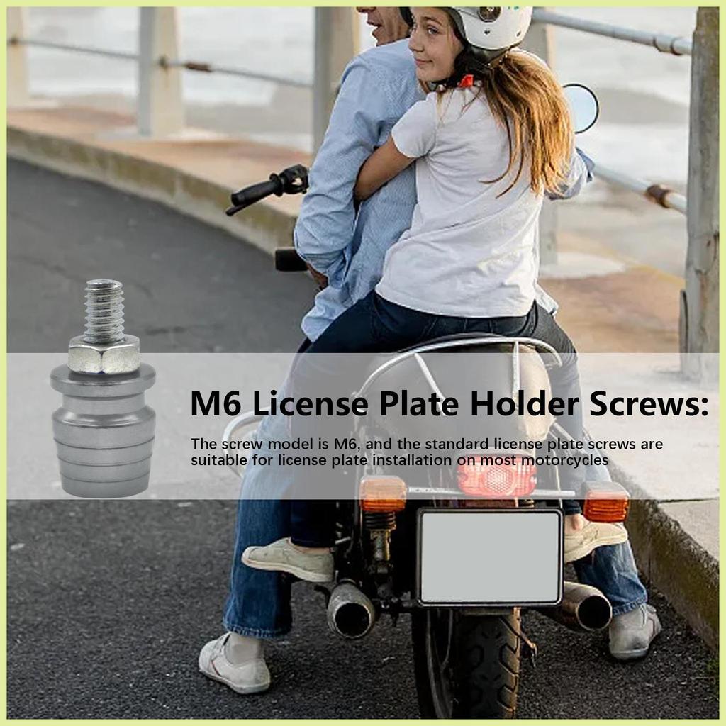 Parafusos Da Placa De Licença Motocicleta Moda Mi