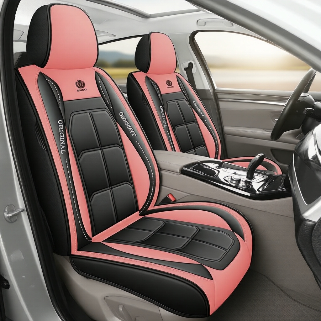 Capas de assento de carro de luxo em couro PU para