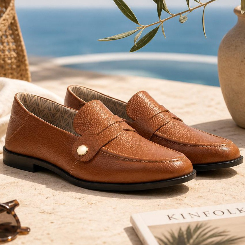 Mocassim Mara Feminino Vittal Couro Legítimo Duas