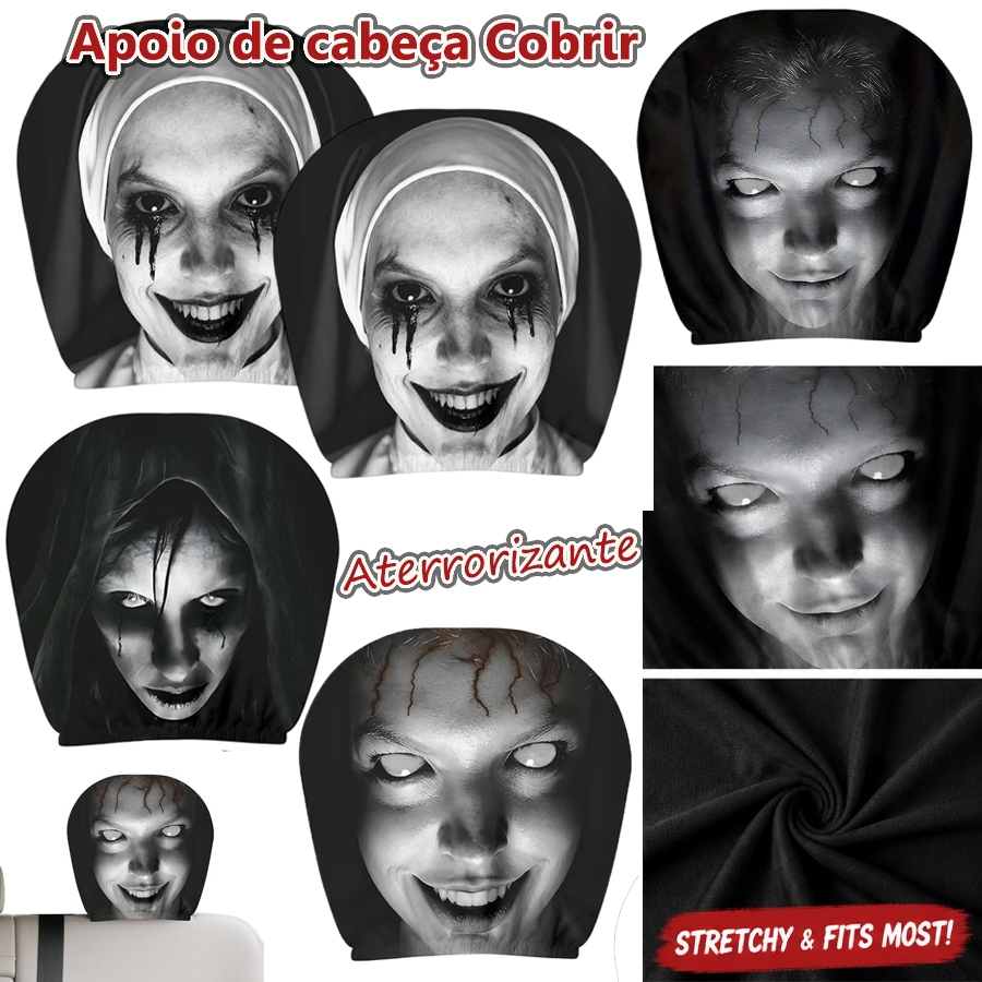2 Peças Capa De Encosto De Cabeça Padrão De Ter