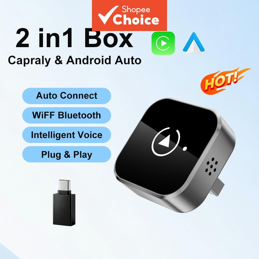 2026 Adaptador Automático CarPlay Android Sem Fio