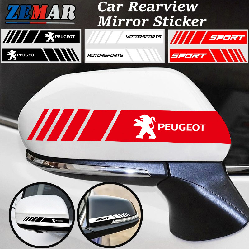 2 Peças Adesivos Para Espelho Retrovisor De Carro