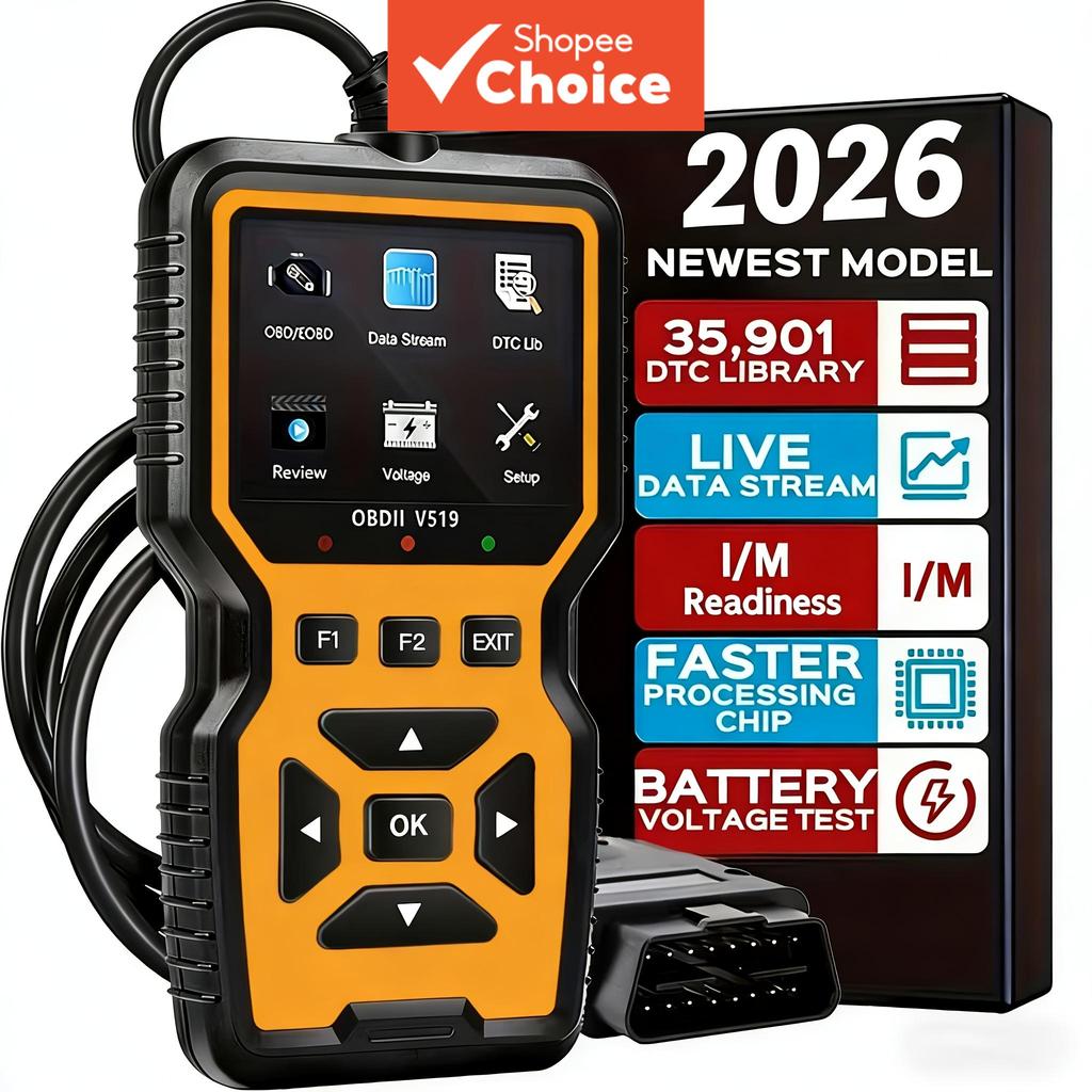 V519 Obd2 Leitor De Código De Motor De Scanner De