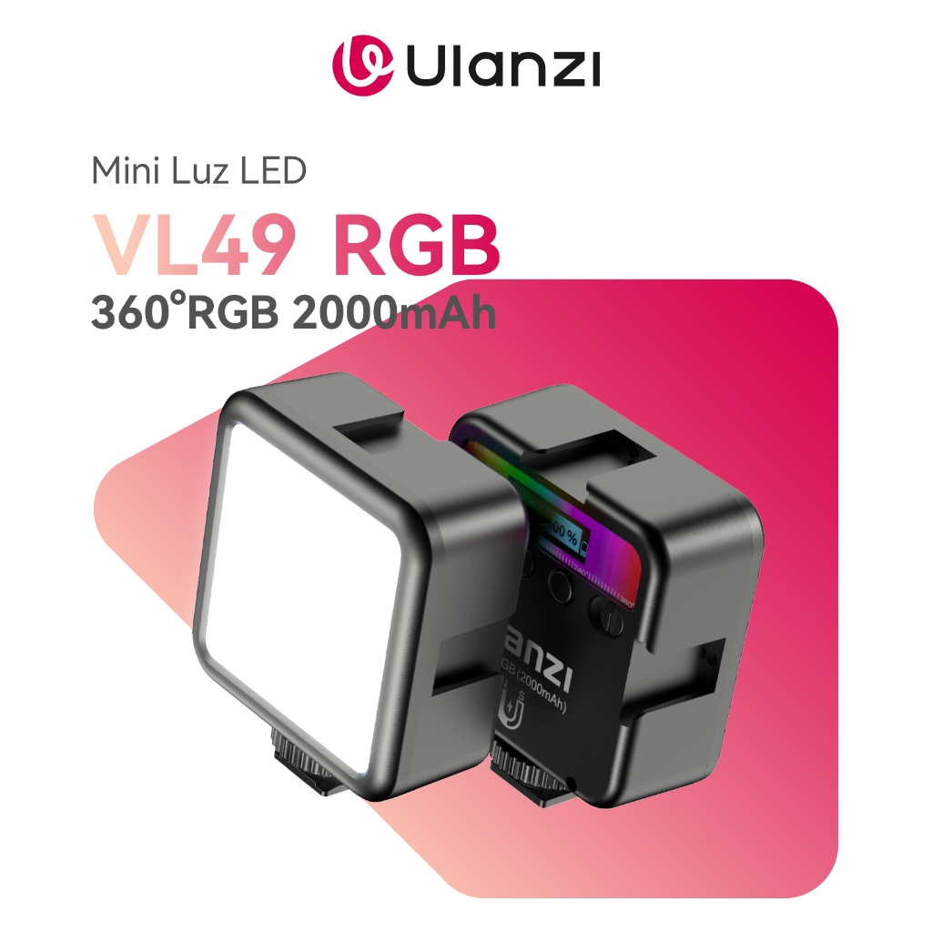 Ulanzi VL49 RGB Luz de Vídeo LED Mini Iluminador