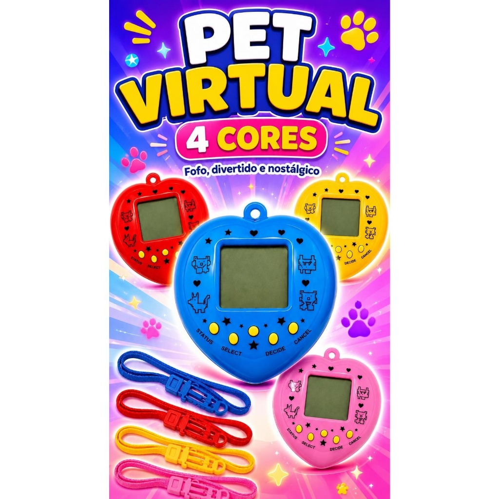 Mini Game bichinho Virtual Machine Pet Super Mini 