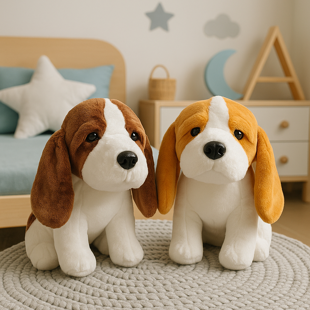 Kit Cachorro Pelúcia Beagle Fofinho Para Decoraç