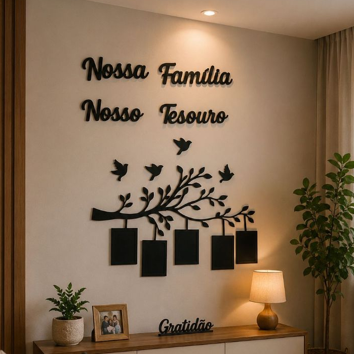 Quadro Decorativo Porta Retrato Painel Arvore Noss