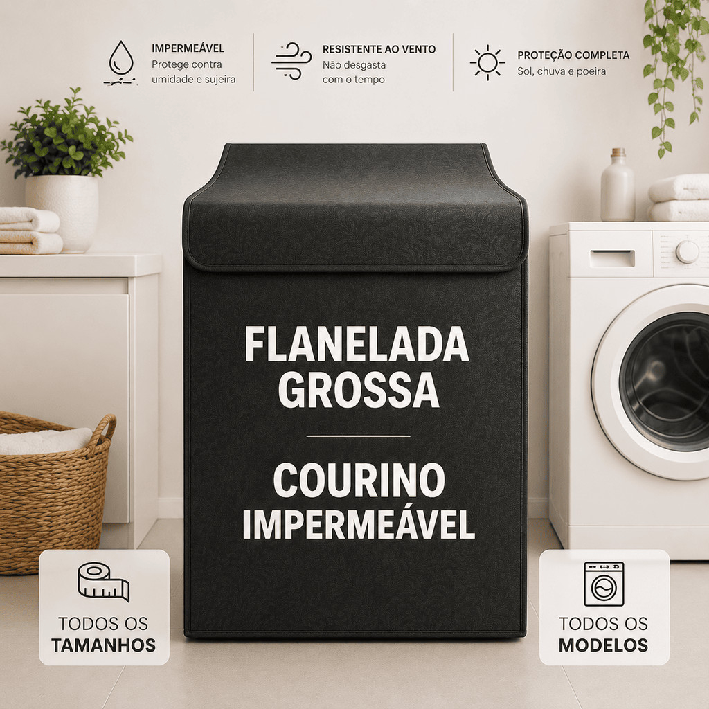 Capa Máquina de Lavar Universal 9kg 10kg 11kg 12k