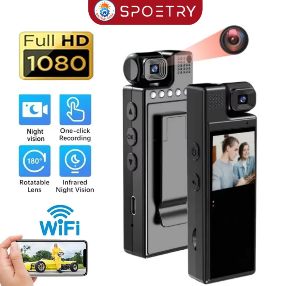 Mini Câmera WiFi 4K HD Câmera Esportiva Infraver