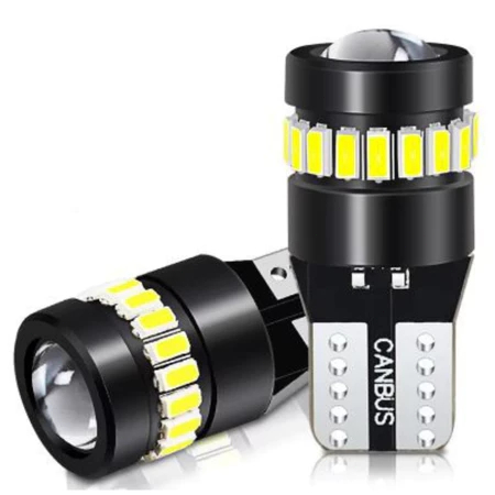 Par Lâmpadas Luz Led Pingo T10 Projetor 18+1 Canh