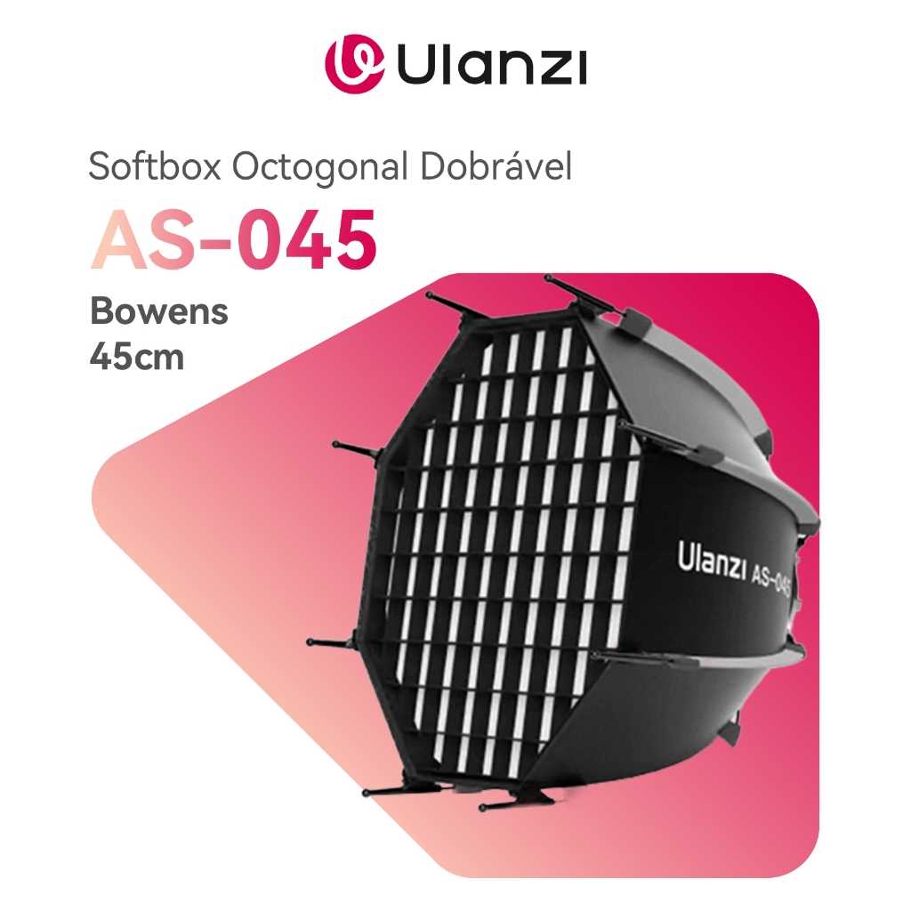 ULANZI AS-045 Softbox Octogonal 45cm Montagem Bowe