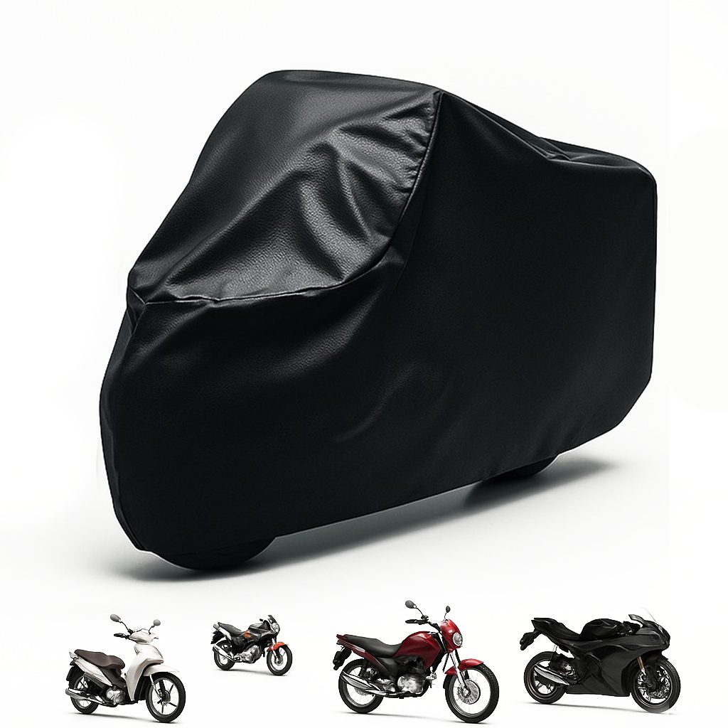 Capa Para Cobrir Moto Protetora Couro Impermeável