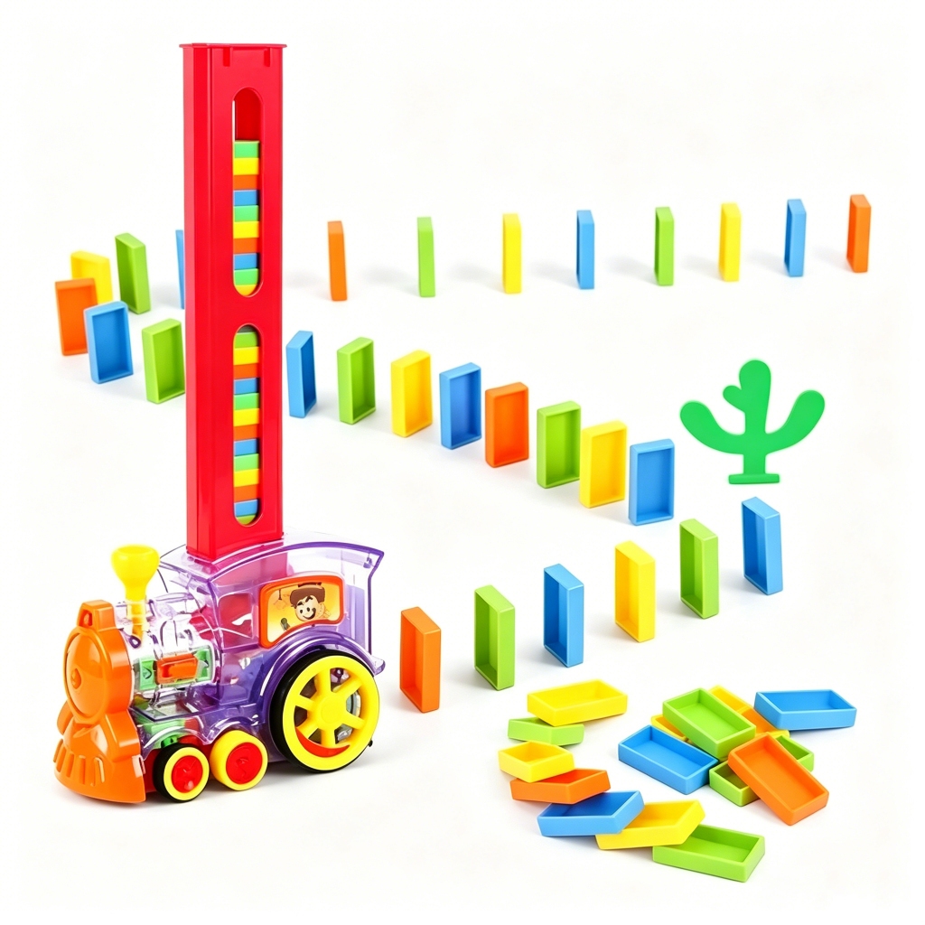 Brinquedo Educativo Trenzinho Dominó Automático 