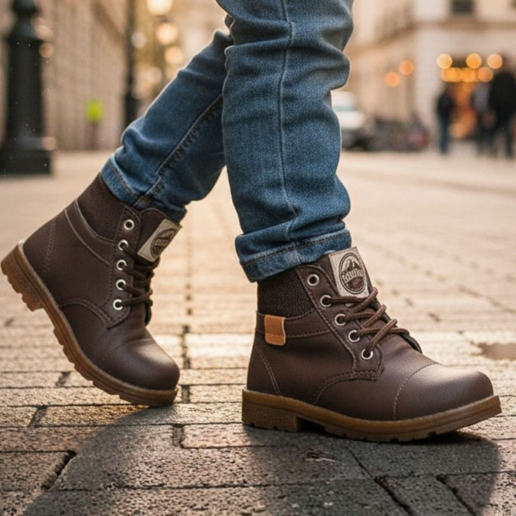 Bota Masculina Infantil Coturno Menino Botinha Mas