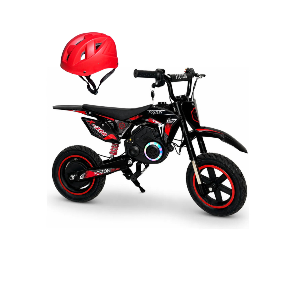 Mini moto eletric foston x200 250w 3 velocidade, s