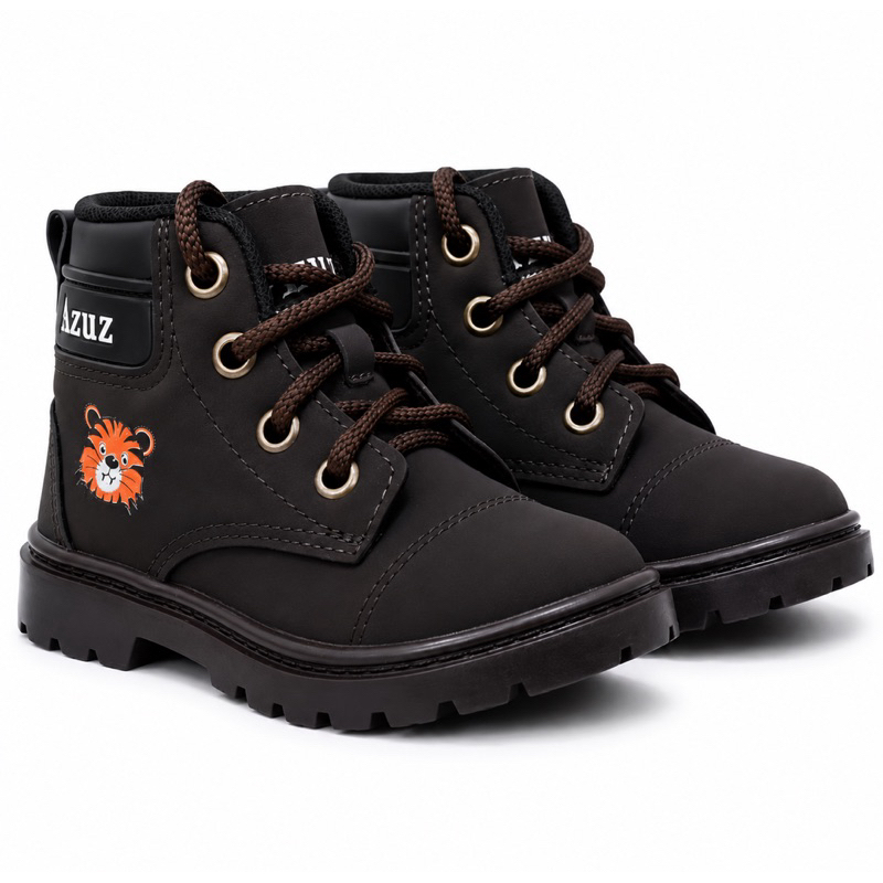 bota tigre coturno confortavel infantil