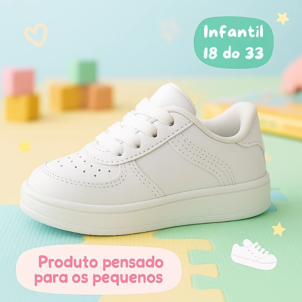 Tênis Branco para Bebê e Infantil: Conforto Esti