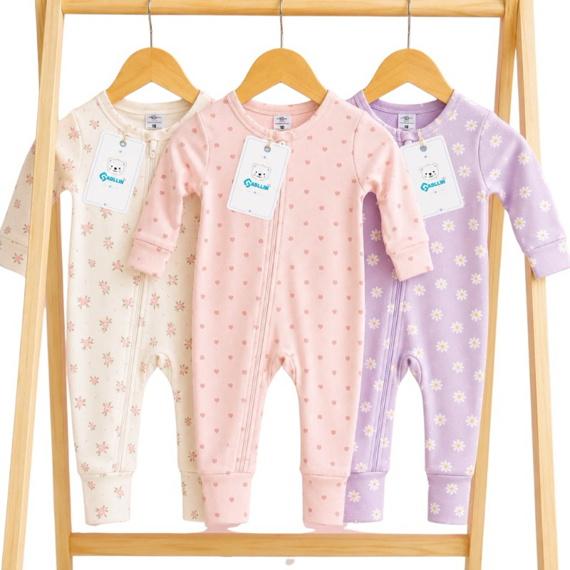 Kit 3 Macacões Bebê Infantil 100% Algodão para 