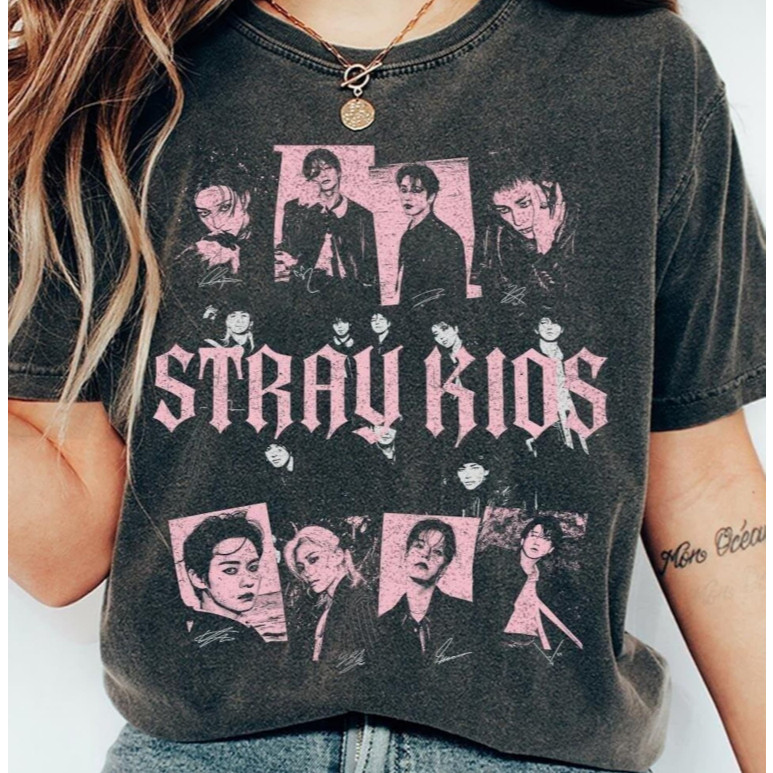 Camiseta Stray Kids Moda Coreana Unissex Estilo St