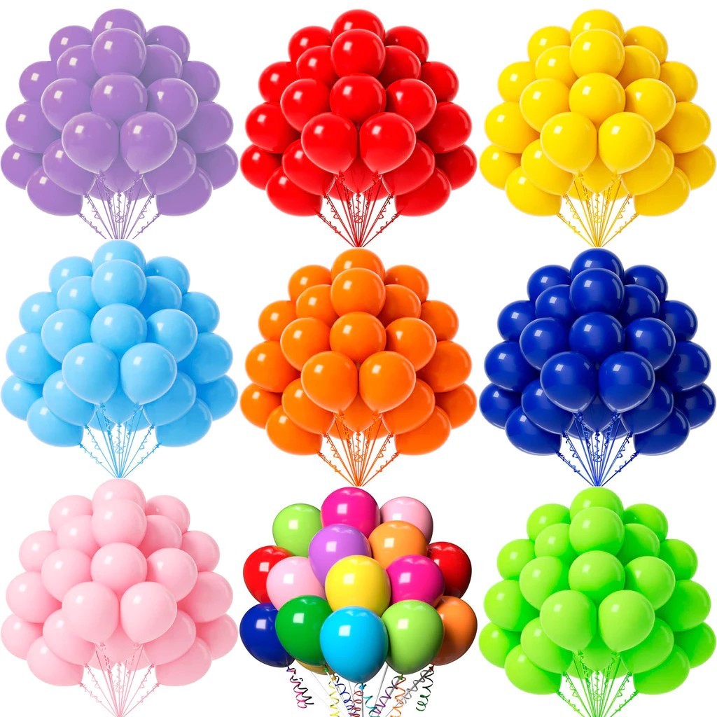Kit 50 Balão Bexiga Liso Decoração 10 Polegadas