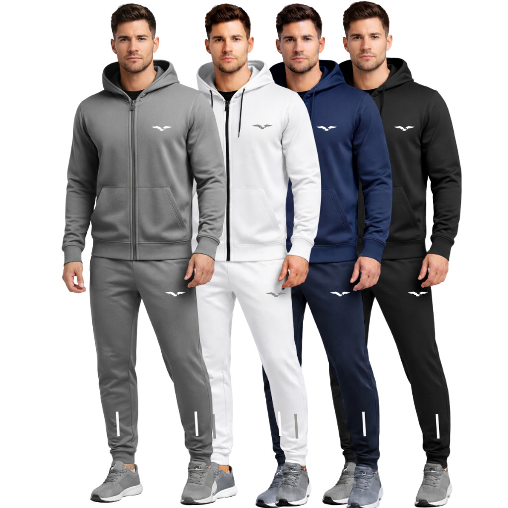 Conjunto Masculino Jaqueta Calça Jogger Esportivo