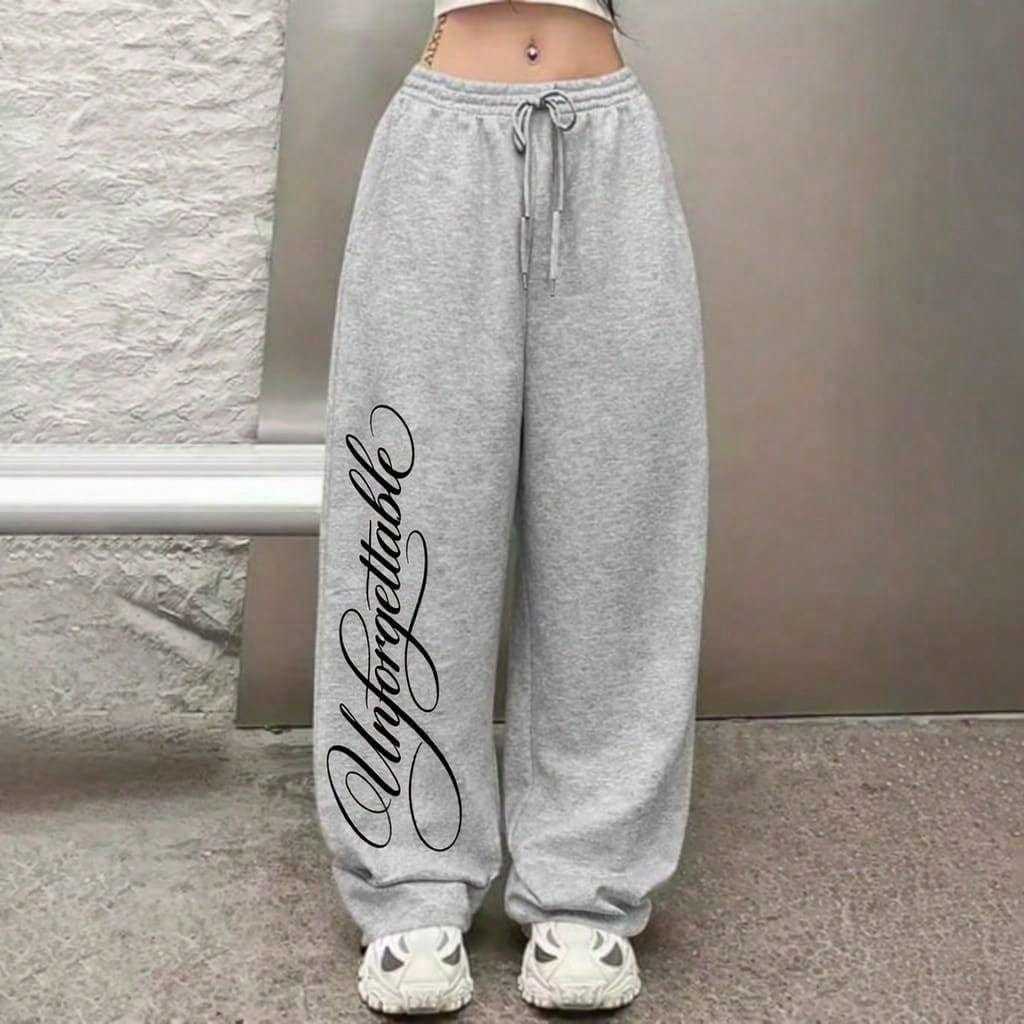 Calça Unissex  Wed Leg  Moletom Streetwear Unforg