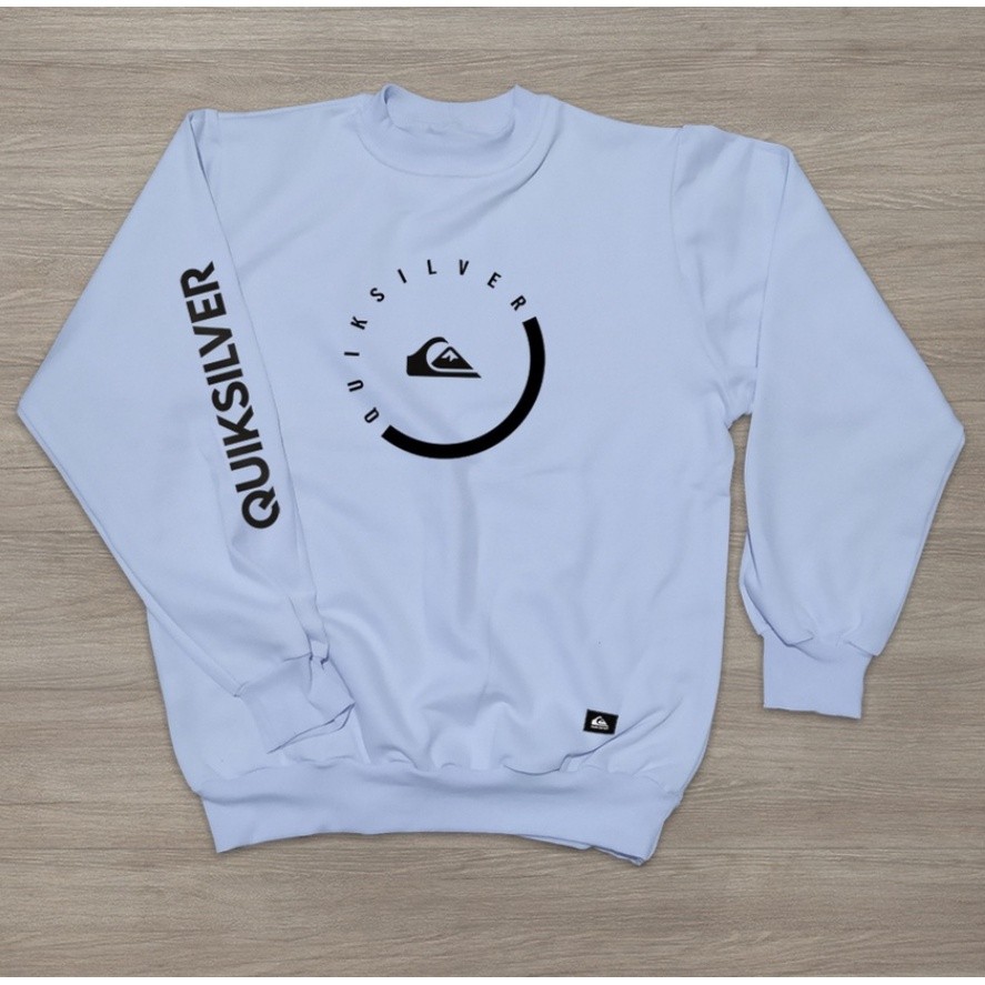 Casaco Moletom Blusa Gola Careca Quiksilver Básic