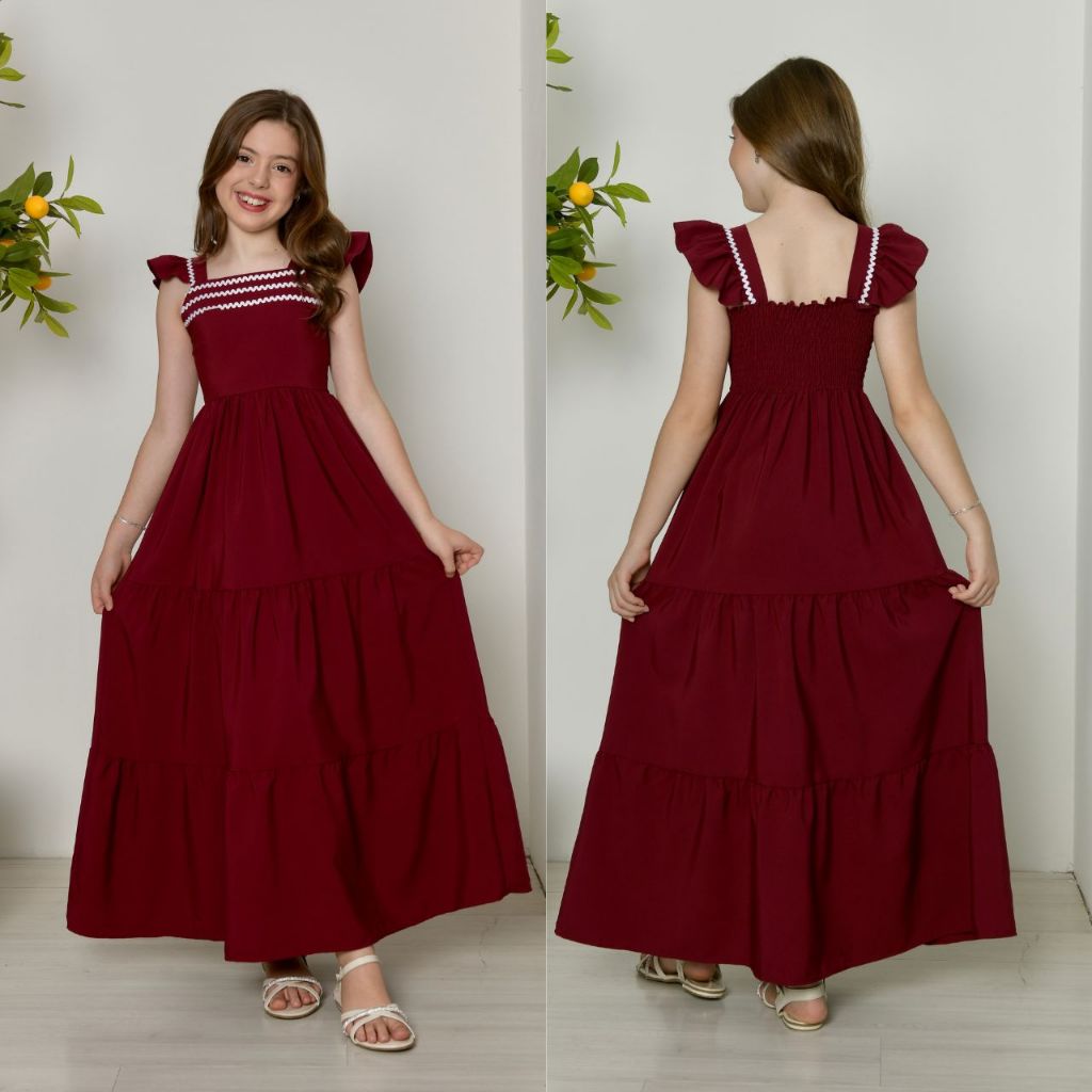 Vestido Infanto Juvenil Longo Para Meninas do 10 a