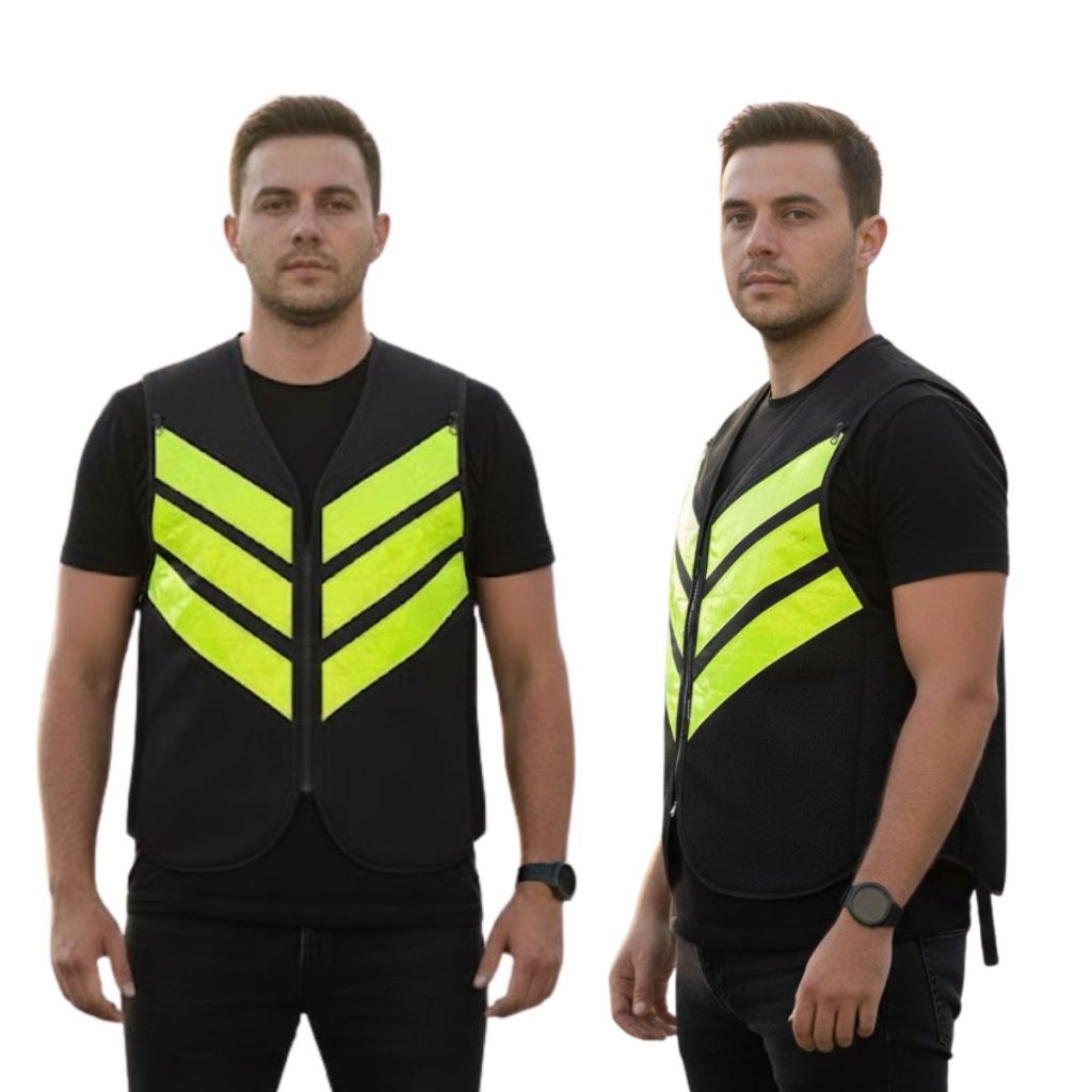 Colete Motoboy Refletivo Fechado Motoqueiro Prote�