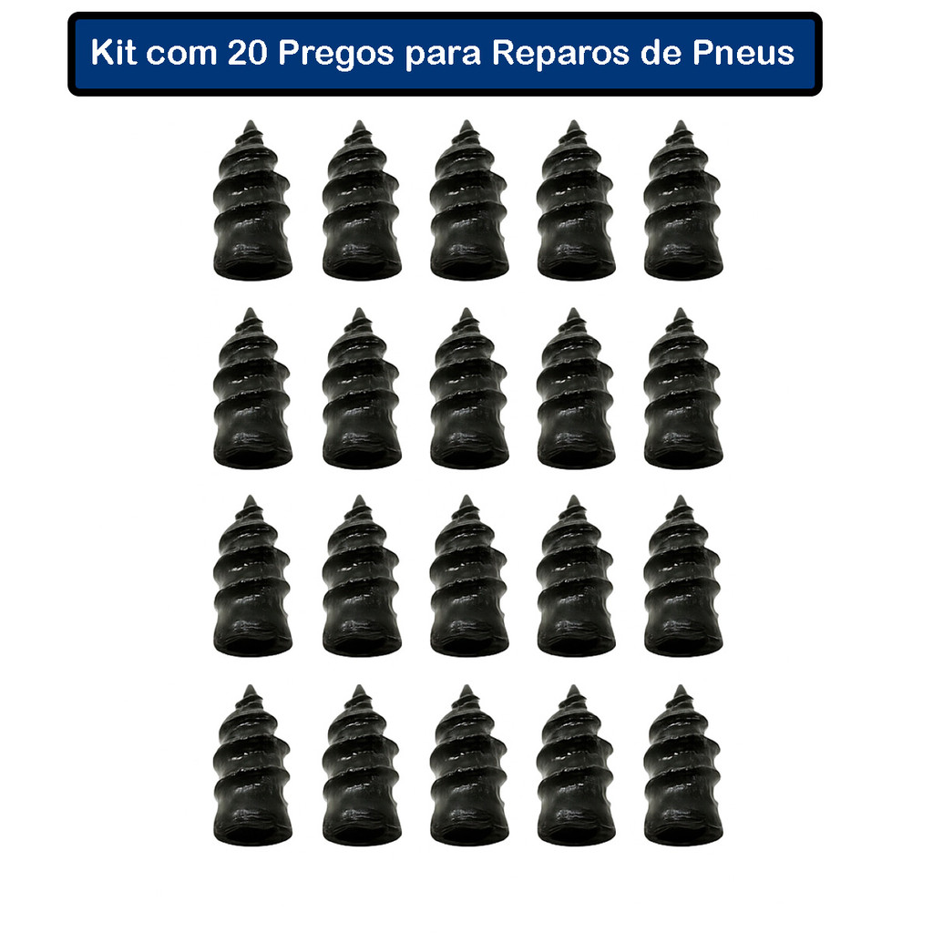 Parafusos Pregos Macarrão Reparo Remendo De Pneus