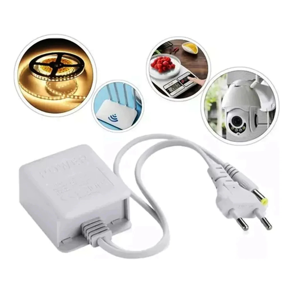 Fonte de Alimentação 12V 2A Bivolt para Câmera