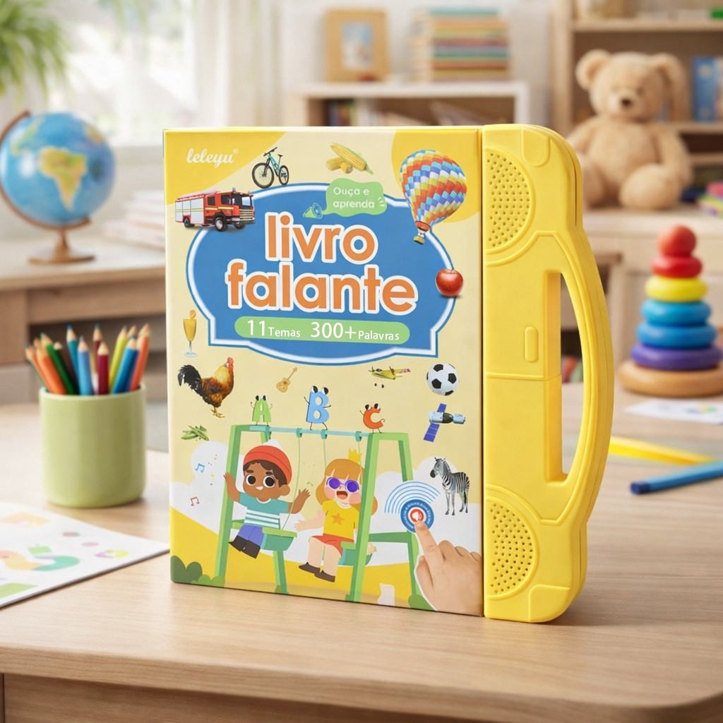 Livro Falante Infantil Português e Inglês Bilín