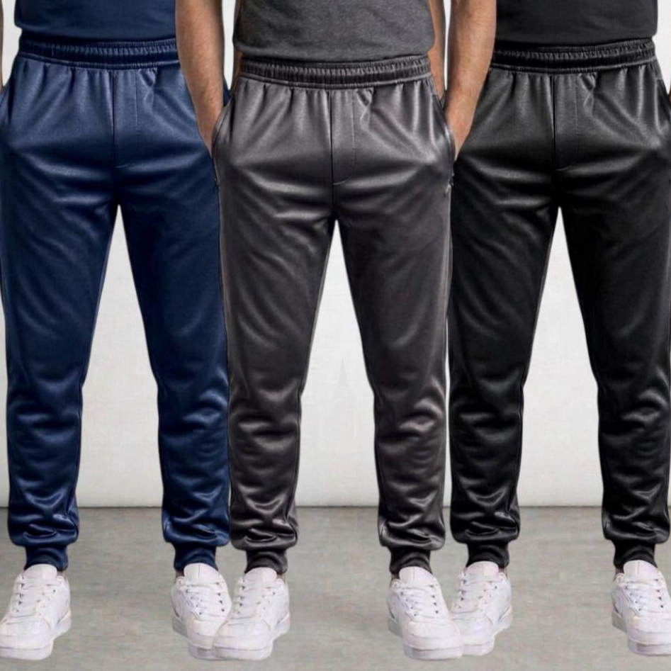 Kit 3 Calças Jogger Unissex Com Refletivo Pequeno