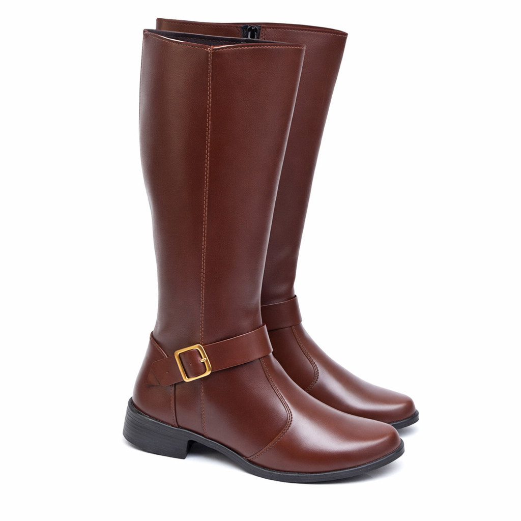 Bota Montaria Feminina Cano Médio Salto Grosso Co