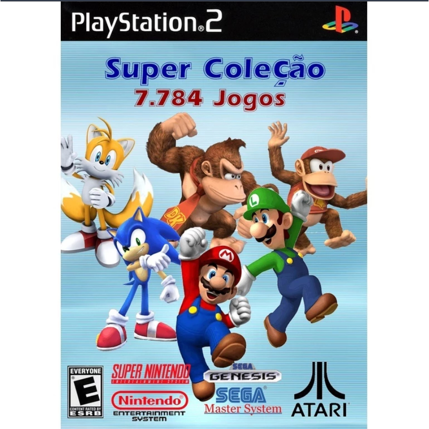Coleção de Jogos ISO PS2  7.784 Títulos Clássi