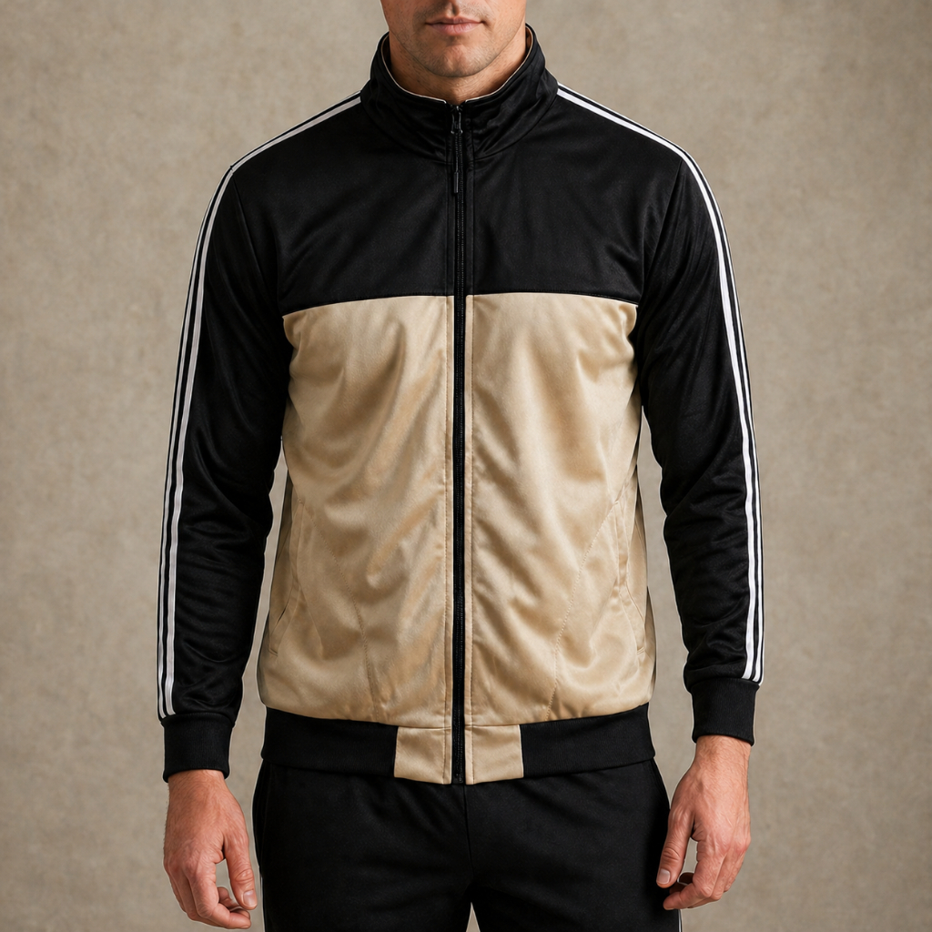 Jaqueta Masculina Gola Alta no Tecido Chimpa Frane