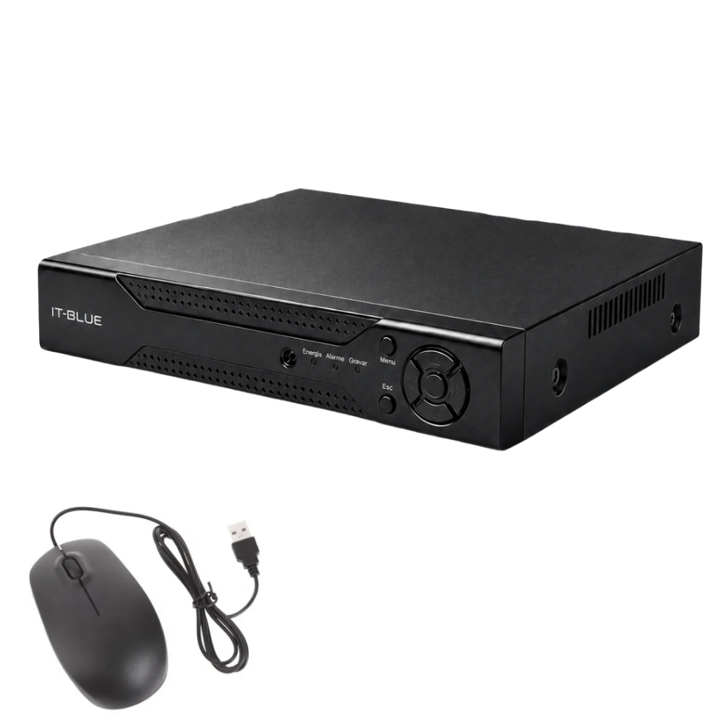 Gravador Digital Dvr 4 Canais Full Hd Preto Ahd 10