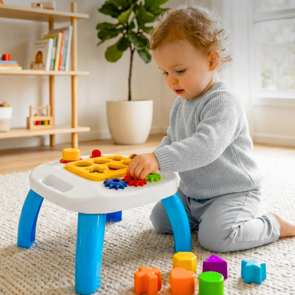 Mesinha Didática Infantil Educativa Sensorial Mes