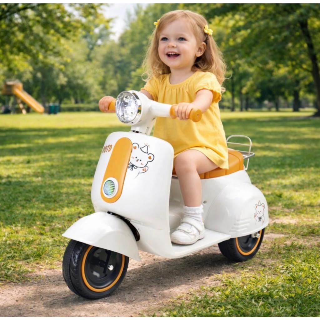 Triciclo Infantil Eletrico Avespa Scooter Maral 6V