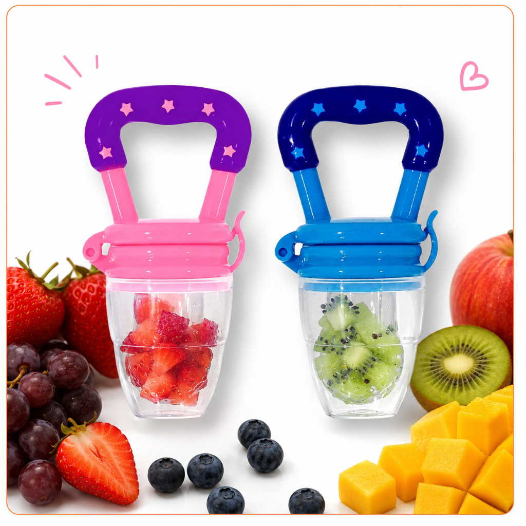 chupeta Alimentadora Bebe Para Frutas Com Tampa Hi