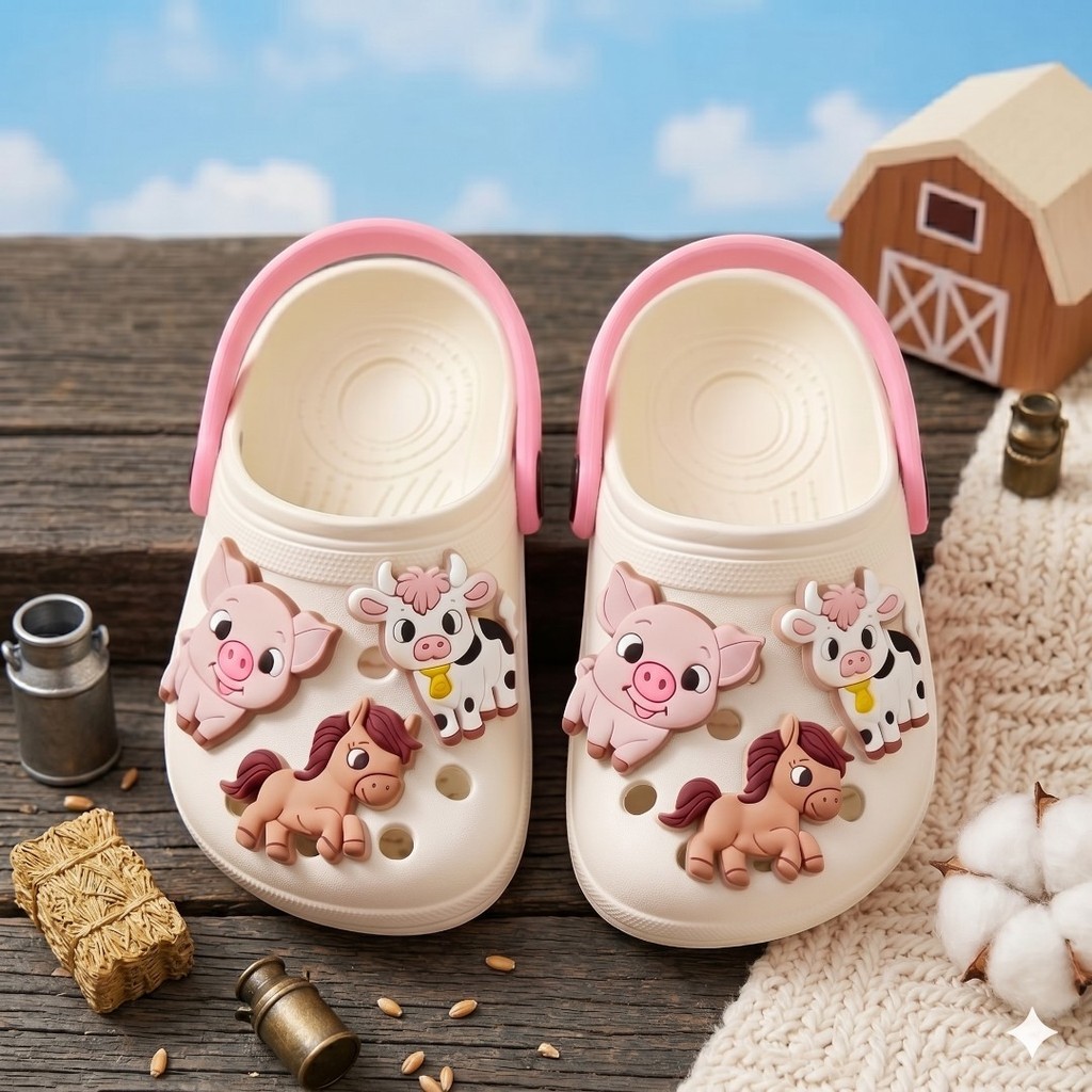 Sandália infantil chinelo menina Fazendinha Anima