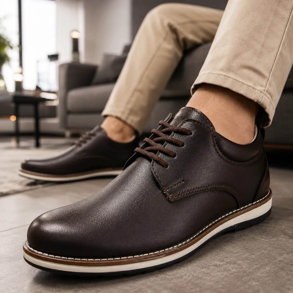 Sapato Masculino Social Couro Sintético Oxford El