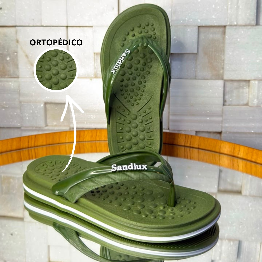 Chinelo Feminino Ortopédico Sandlux Anatômico Le