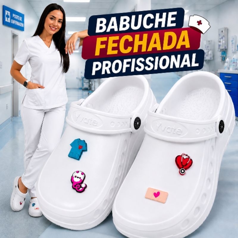 Sapato Fechado Profissional Hospitalar Enfermagem 